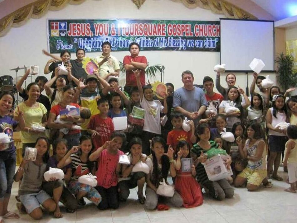 A Pure Works mission team and local partners in the Philippines