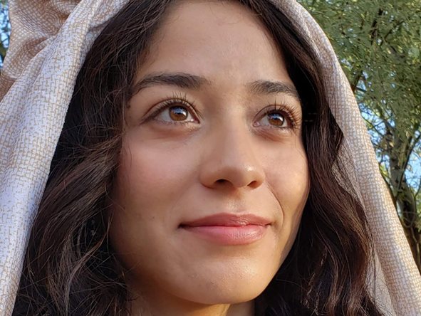 A cast member of the Tucson living nativity